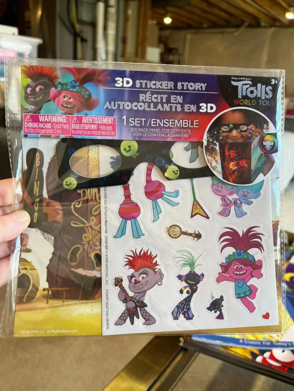 Trolls Jurasic Park Transformers 3d sticker